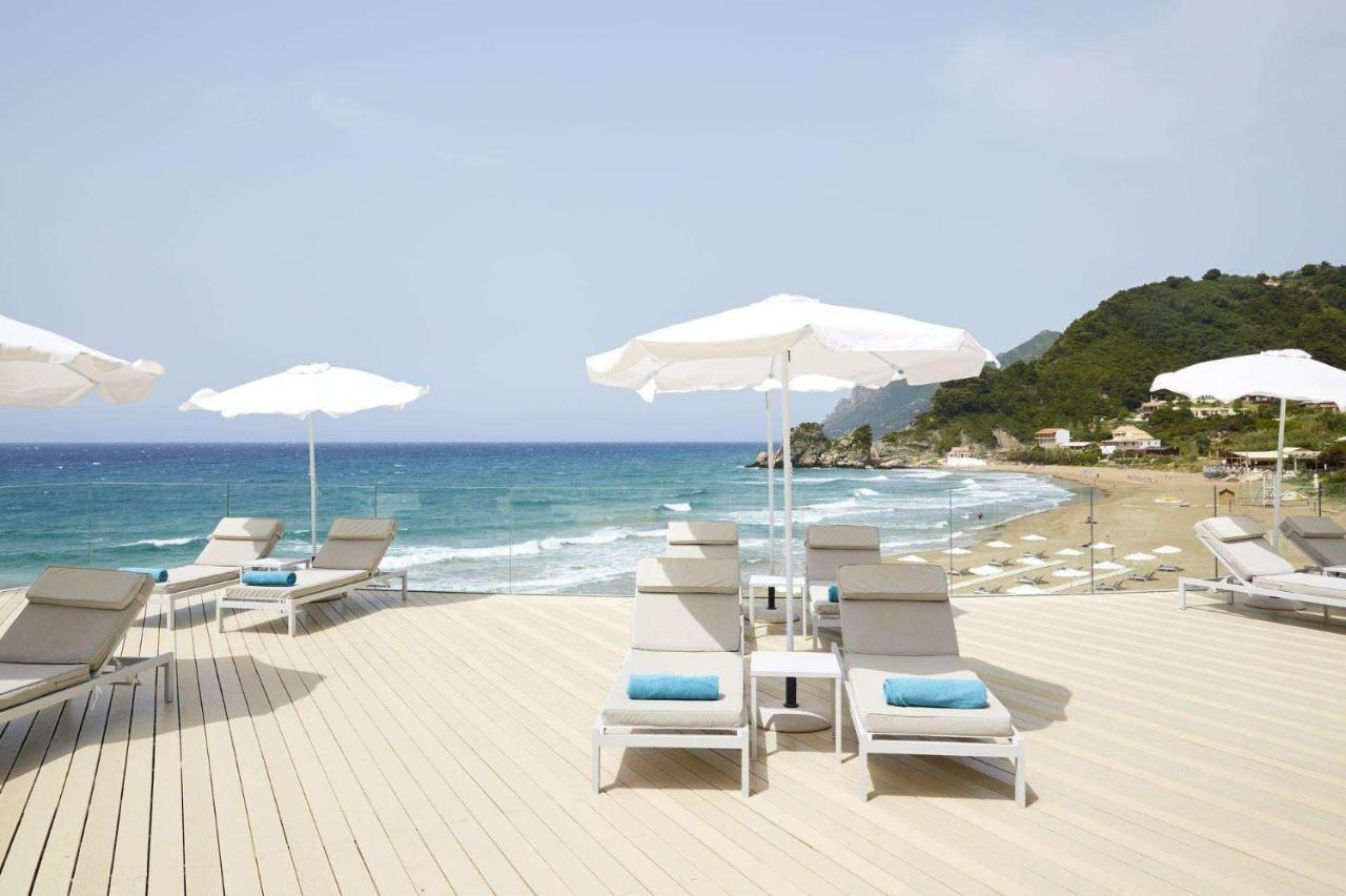 Pelekas Monastery Hotel Exterior foto Beach at the Hotel