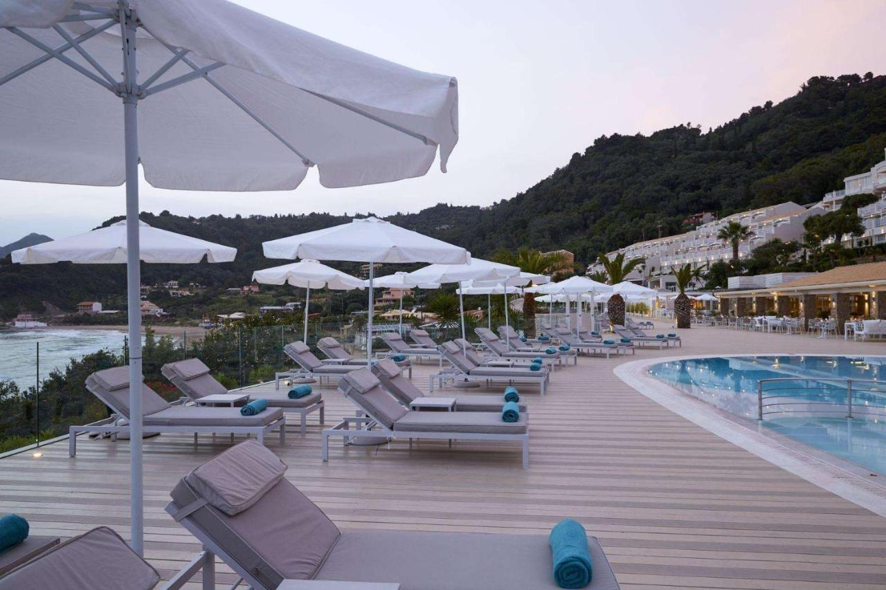 Pelekas Monastery Hotel Exterior foto The pool at the hotel