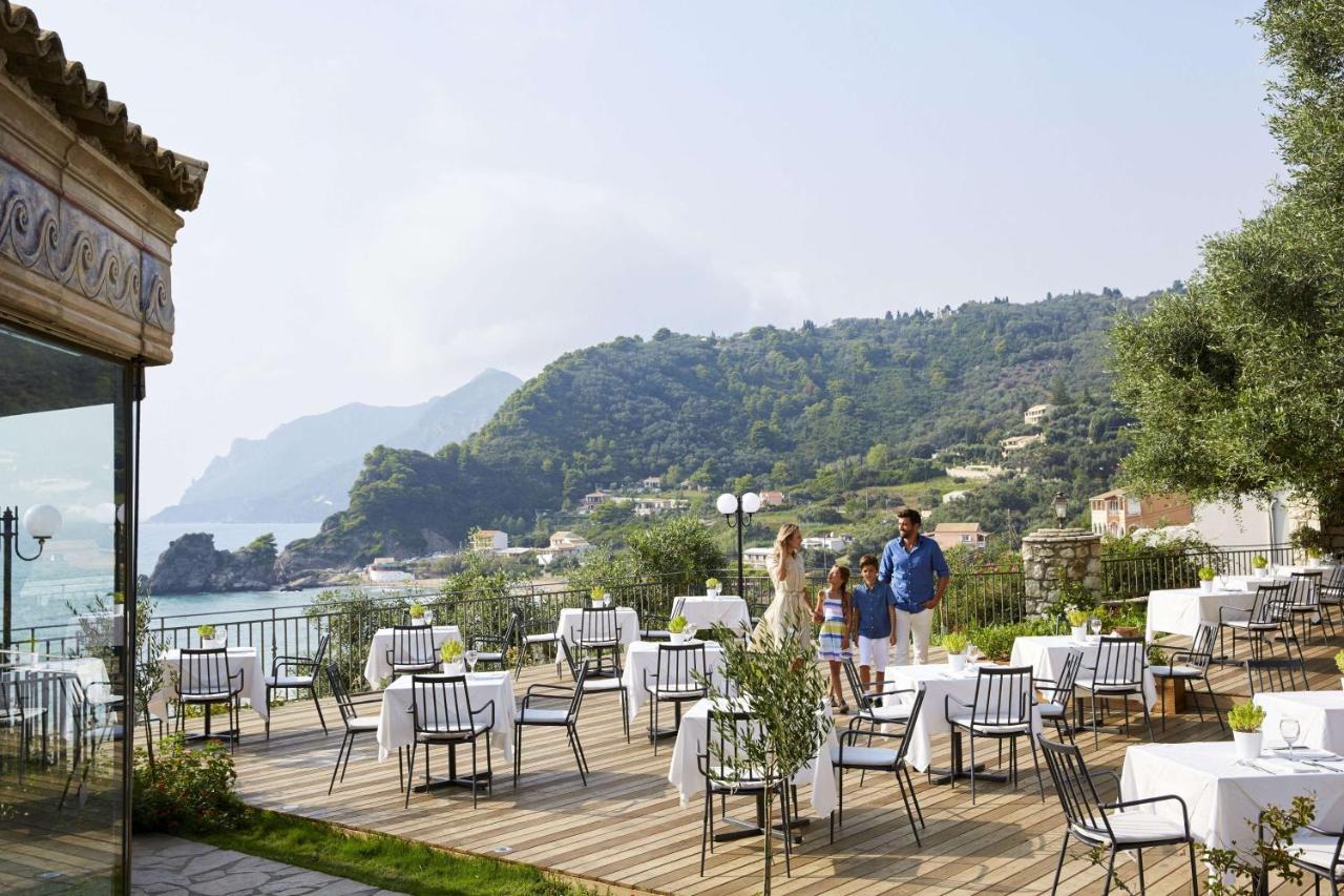 Pelekas Monastery Hotel Exterior foto The hotel's restaurant